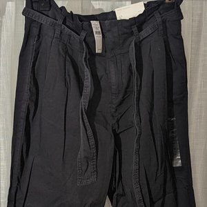 American Eagle Women's Paper bag waist Cropped Pants 16 Long